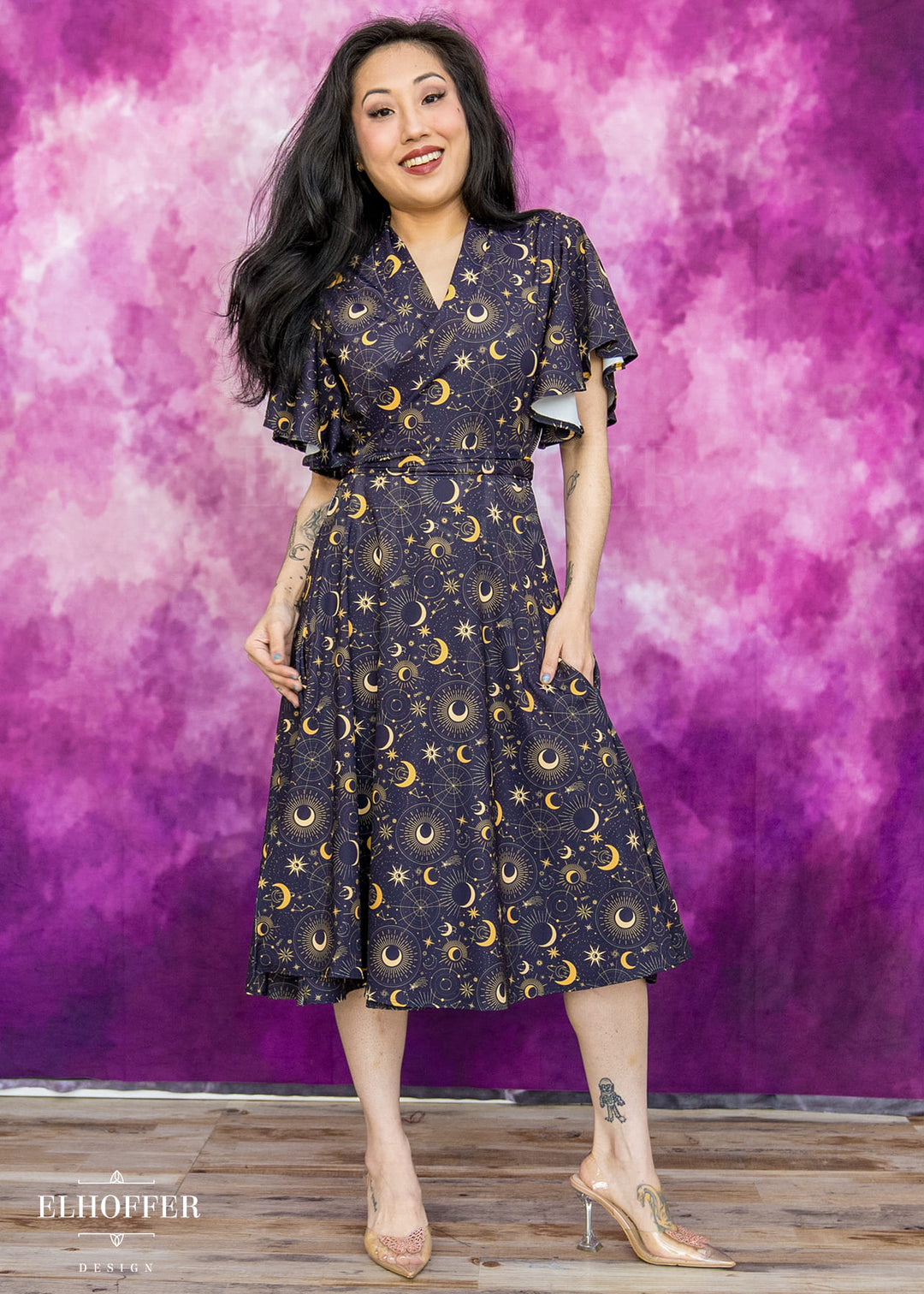 Essential Luisa Wrap Dress - Celestial Magic