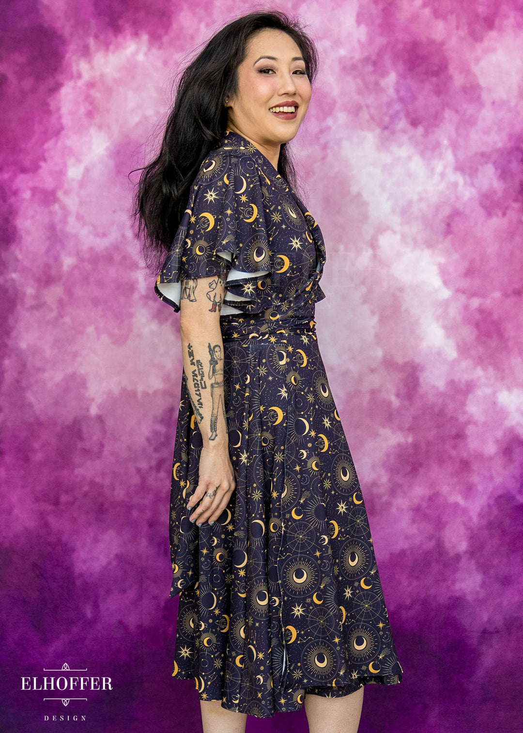Essential Luisa Wrap Dress - Celestial Magic
