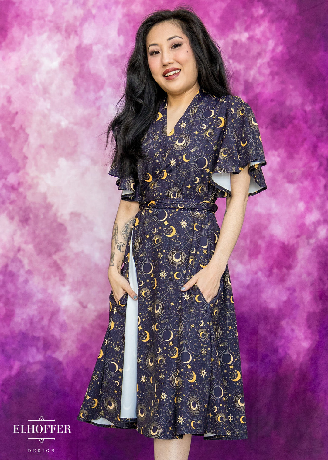Essential Luisa Wrap Dress - Celestial Magic