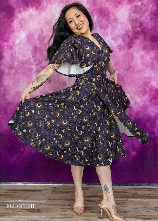 Essential Luisa Wrap Dress - Celestial Magic