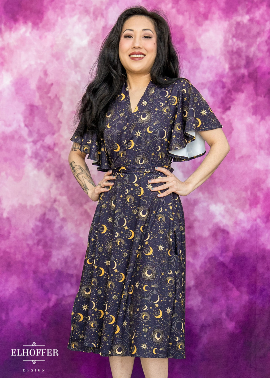 Essential Luisa Wrap Dress - Celestial Magic