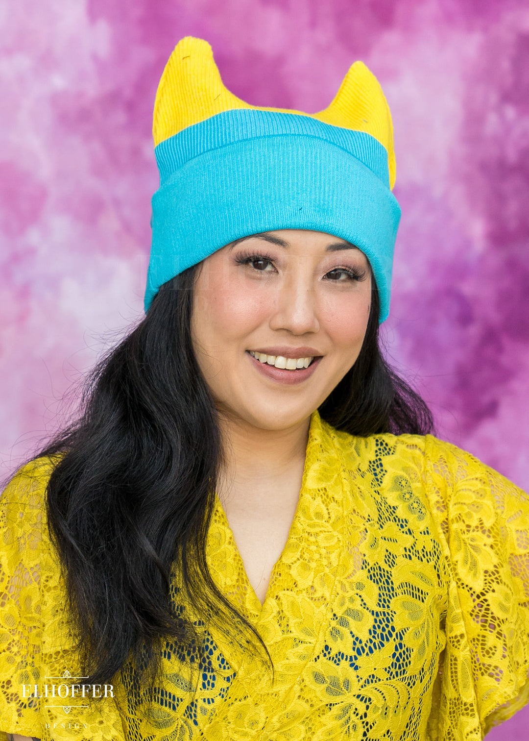 Pan Pride Ribbed Cat Ear Beanie