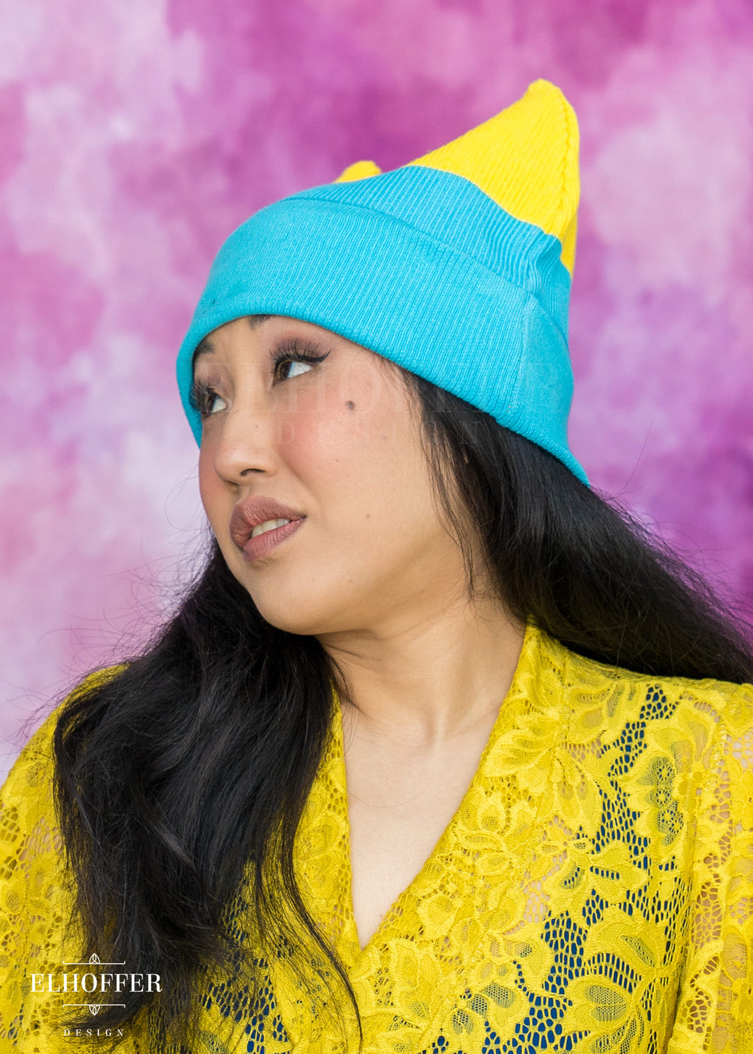 Pan Pride Ribbed Cat Ear Beanie