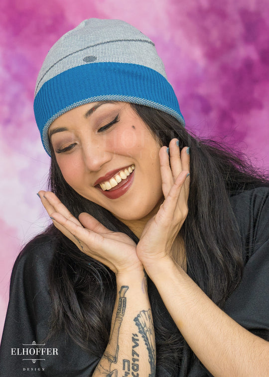 Galactic Baby Bot Blue Beanie