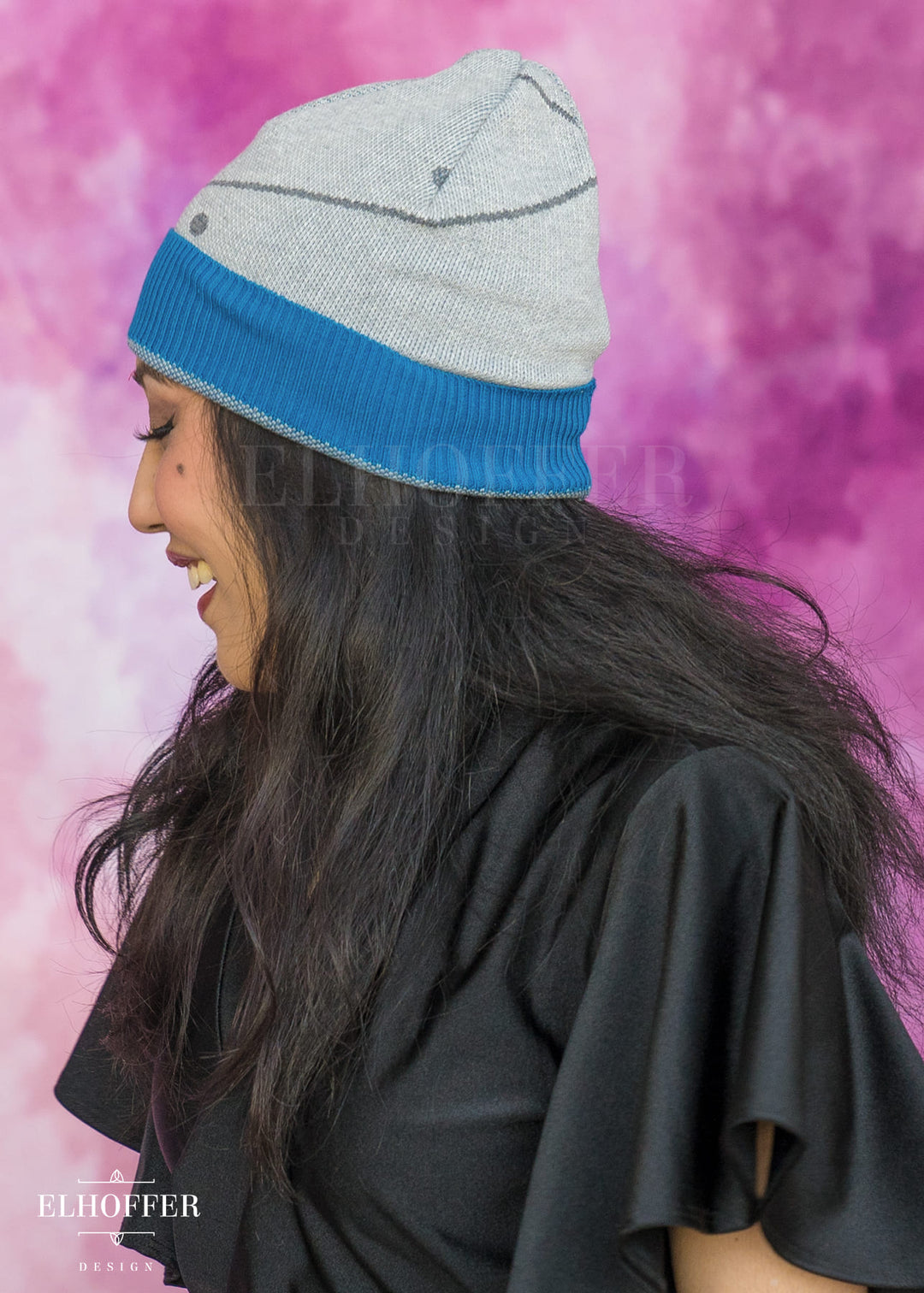 Galactic Baby Bot Blue Beanie