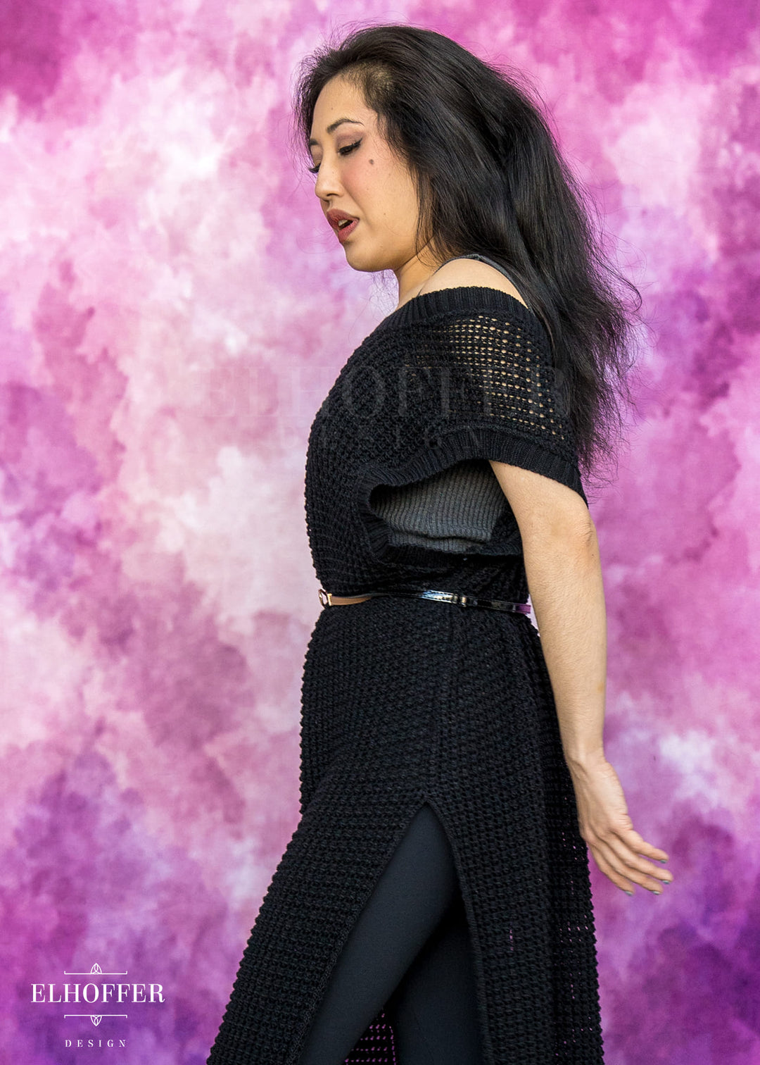 Essential Knight in Knitted Armor Tunic - Black