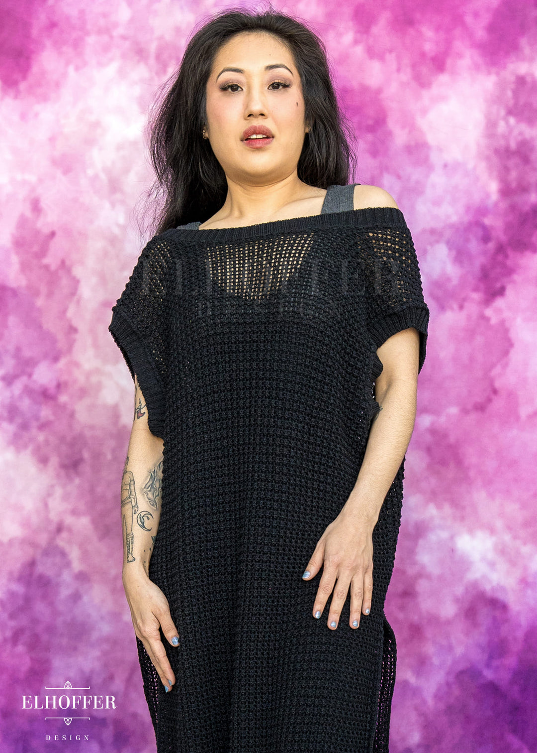 Essential Knight in Knitted Armor Tunic - Black