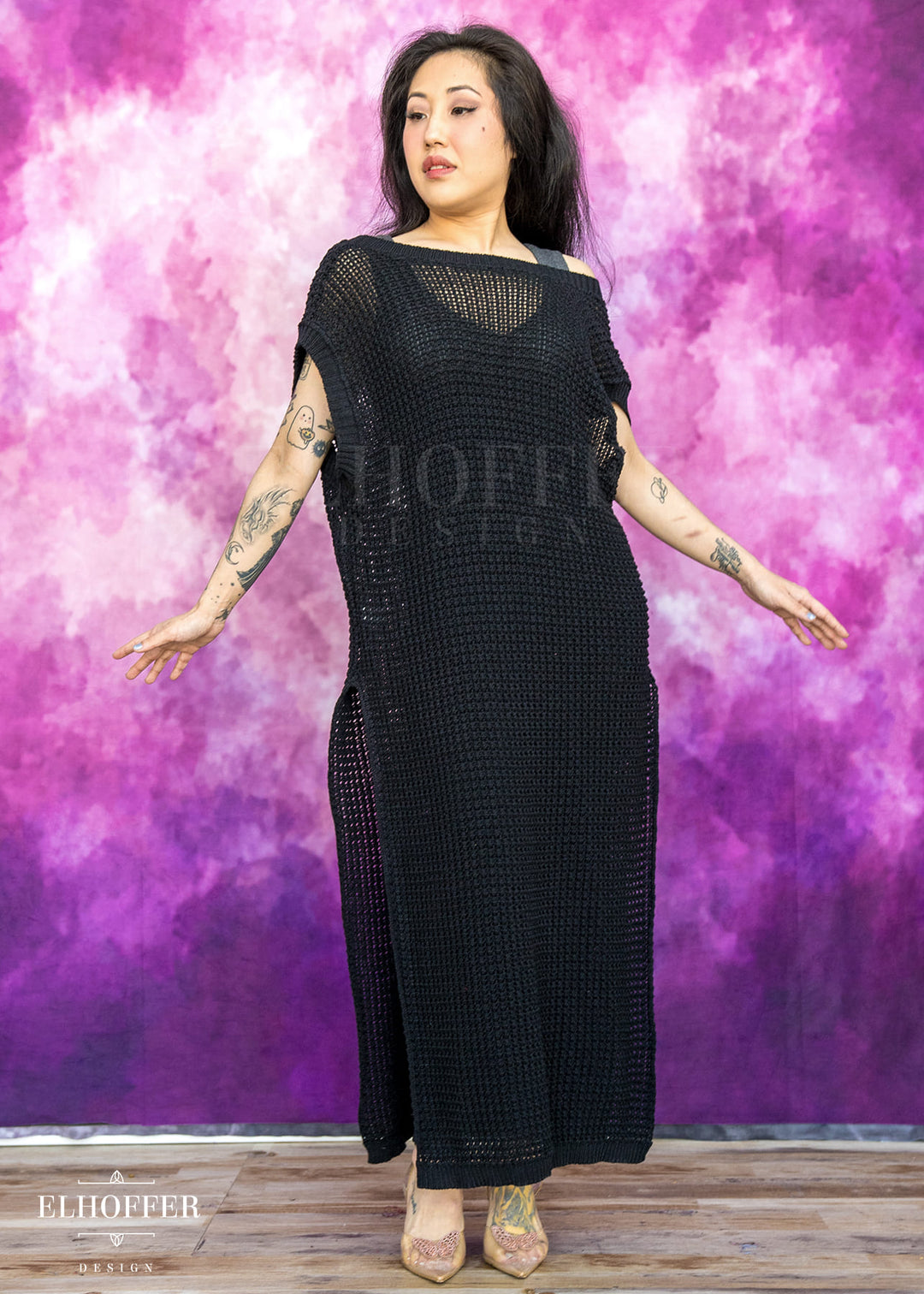 Essential Knight in Knitted Armor Tunic - Black