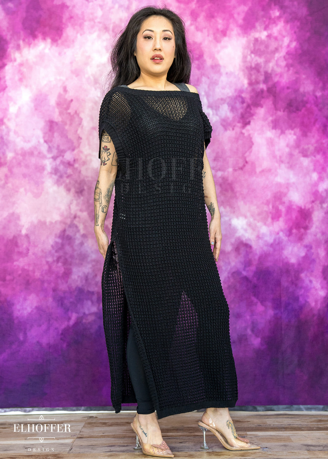 Essential Knight in Knitted Armor Tunic - Black