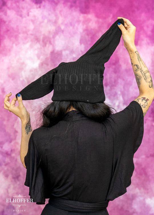 Lightweight Relaxed Fit Bunny Beanie - Bangtan Black