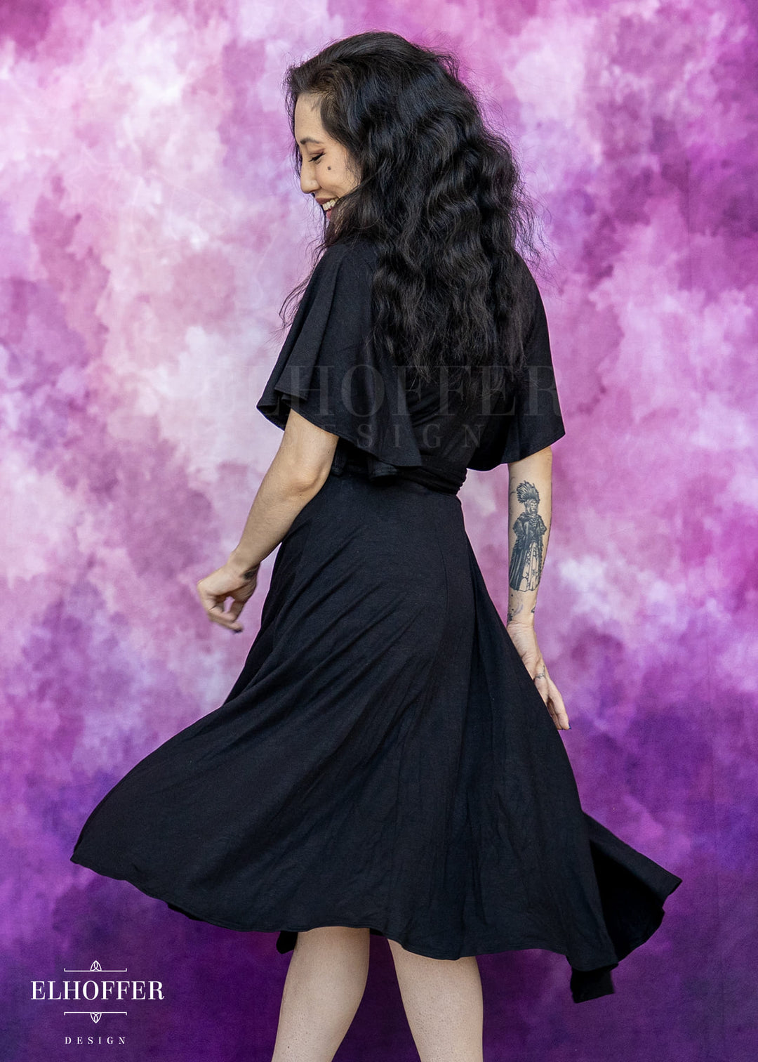 Essential Luisa Wrap Dress - Cozy Black