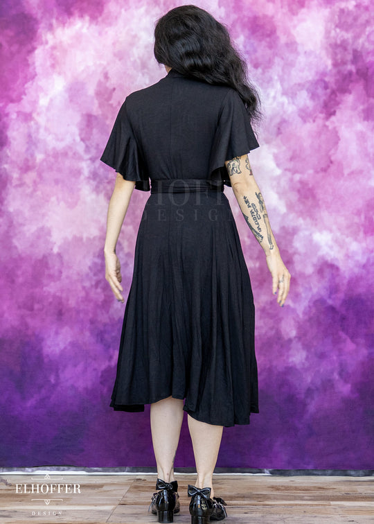 Essential Luisa Wrap Dress - Cozy Black