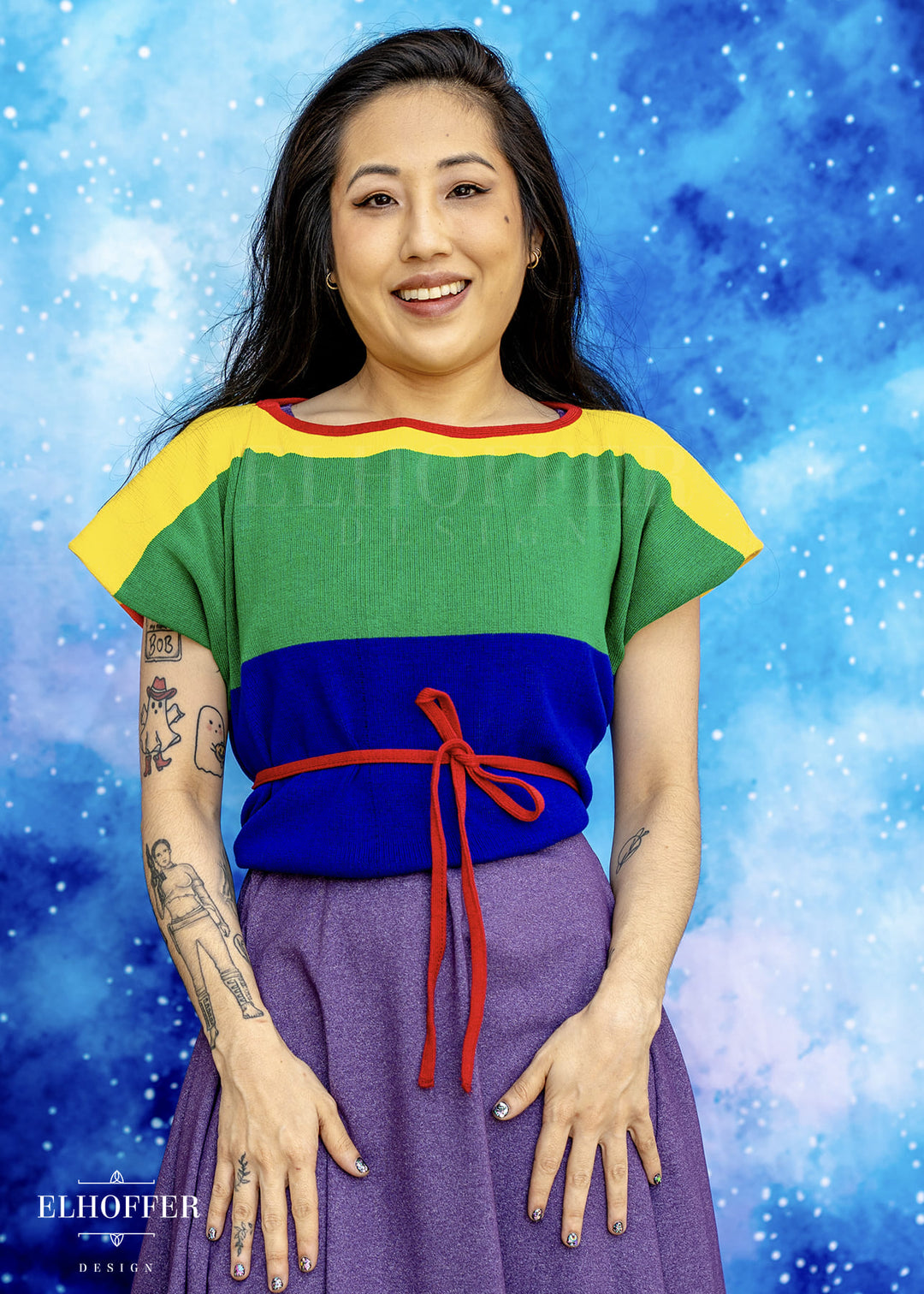 Handmade Rainbow Pride Wrap Crop