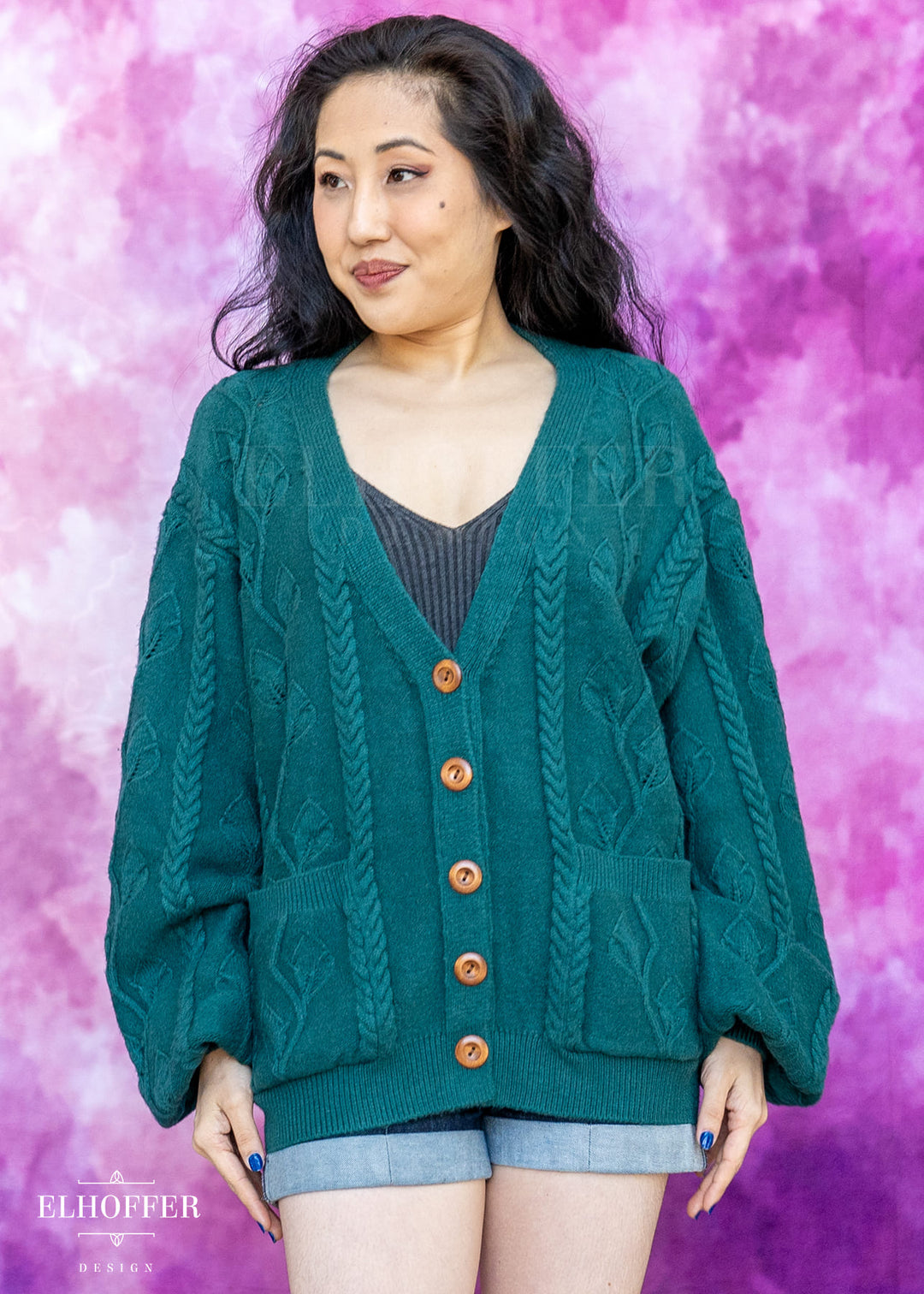 Elevensies Oversize Cardi - Fangorn Green
