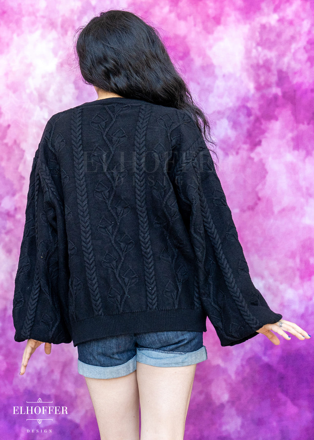 Elevensies Oversize Cardi - Wraith Black