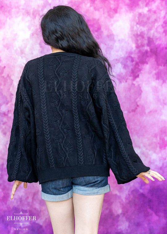 Elevensies Oversize Cardi - Wraith Black