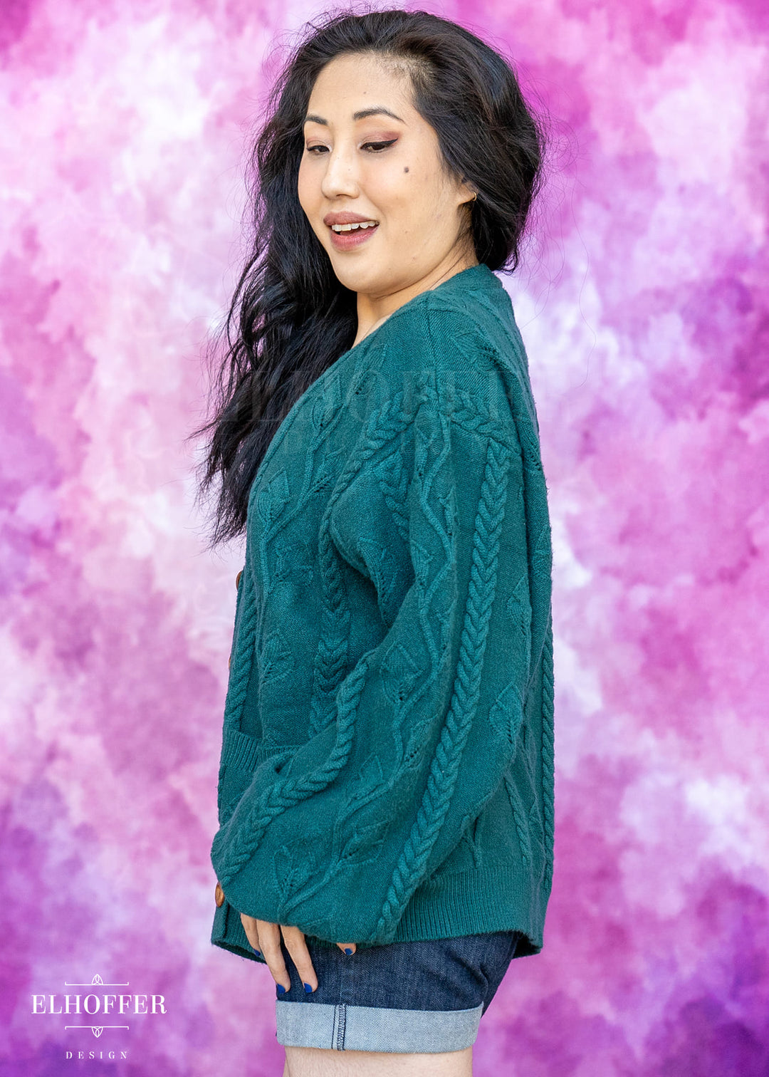 Elevensies Oversize Cardi - Fangorn Green