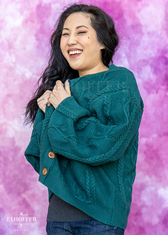 Elevensies Oversize Cardi - Fangorn Green