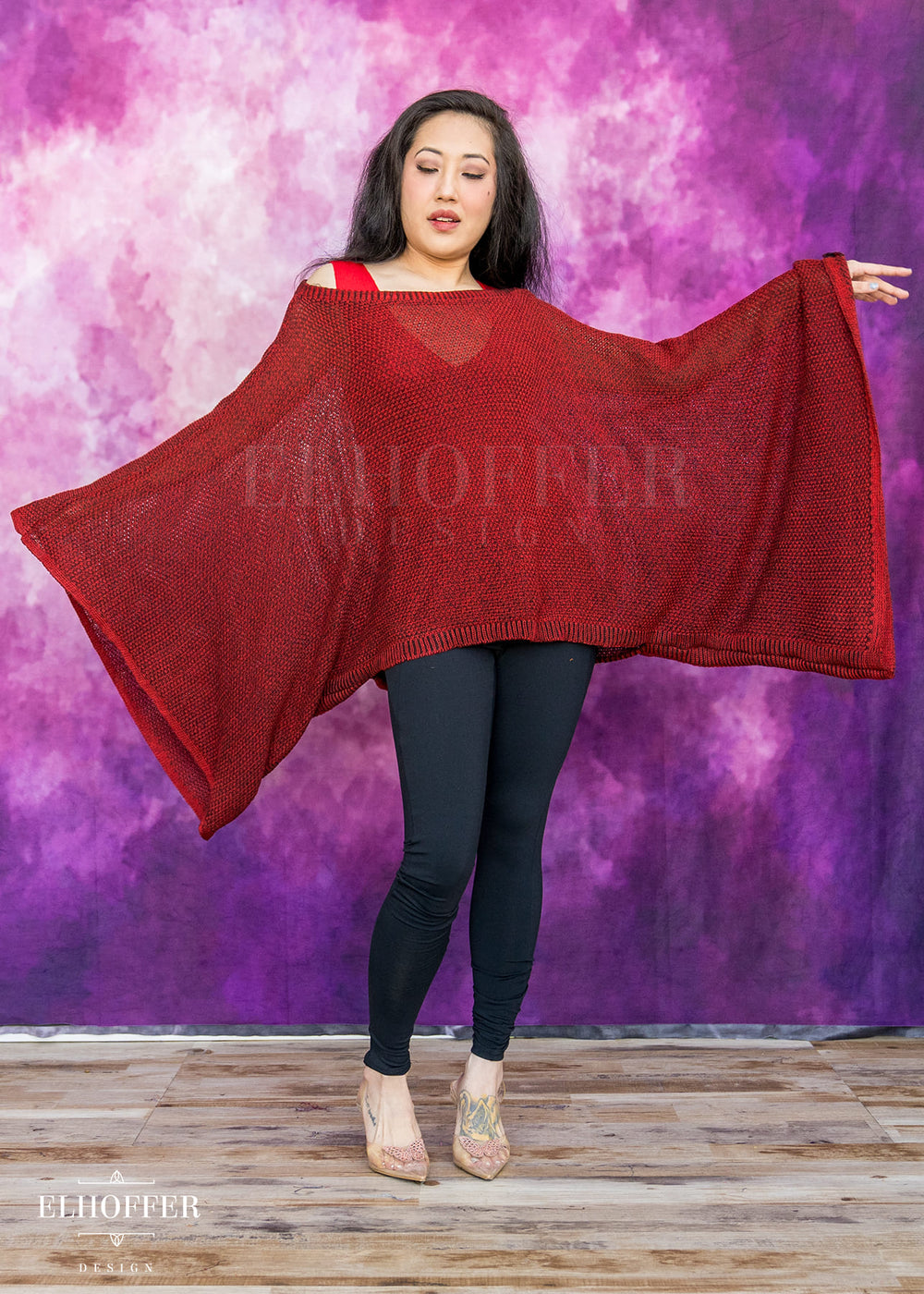 PREORDER - Essential Endora Cape Top - Blood Red