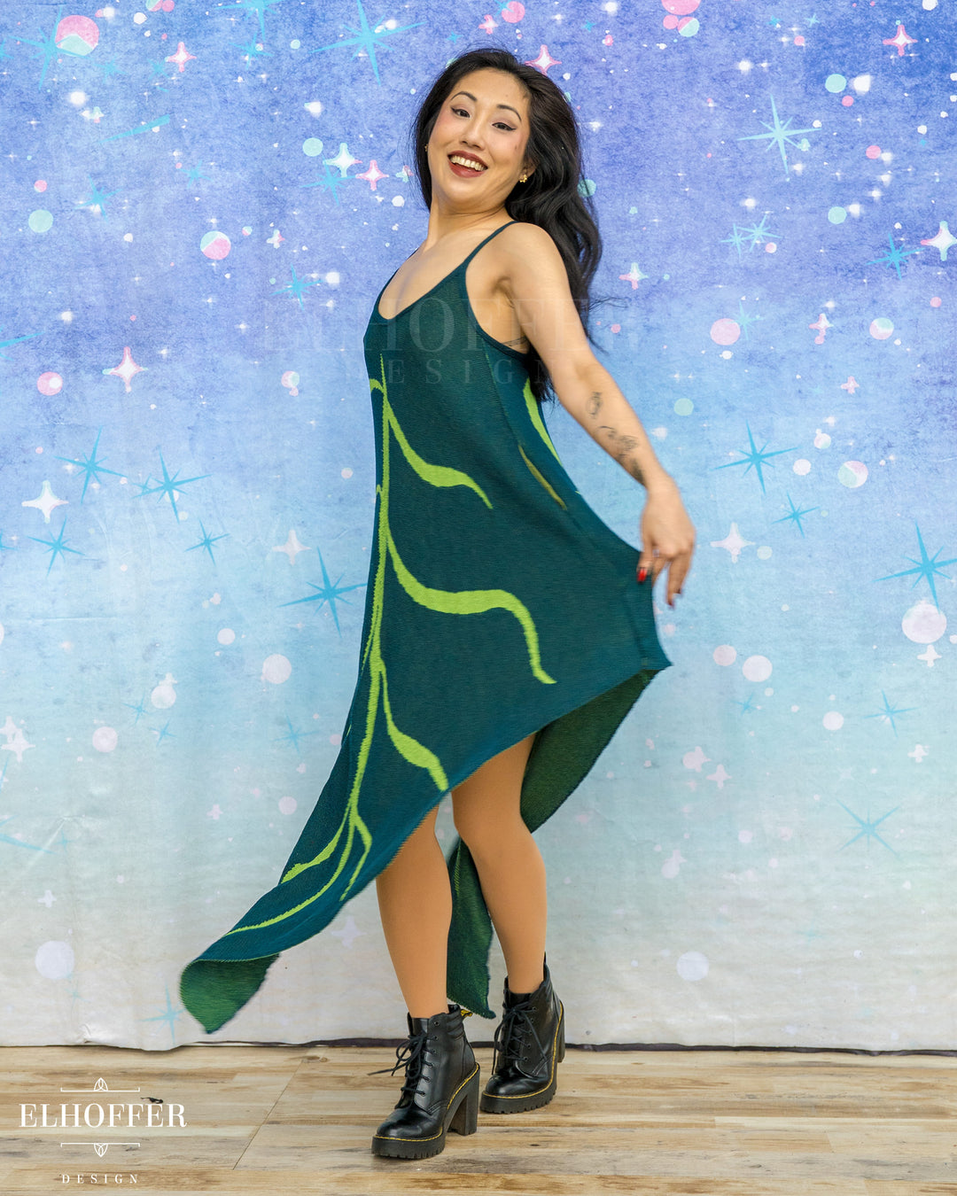 PREORDER - Pixie Tank Leaf Knit Dress - Select Your Color