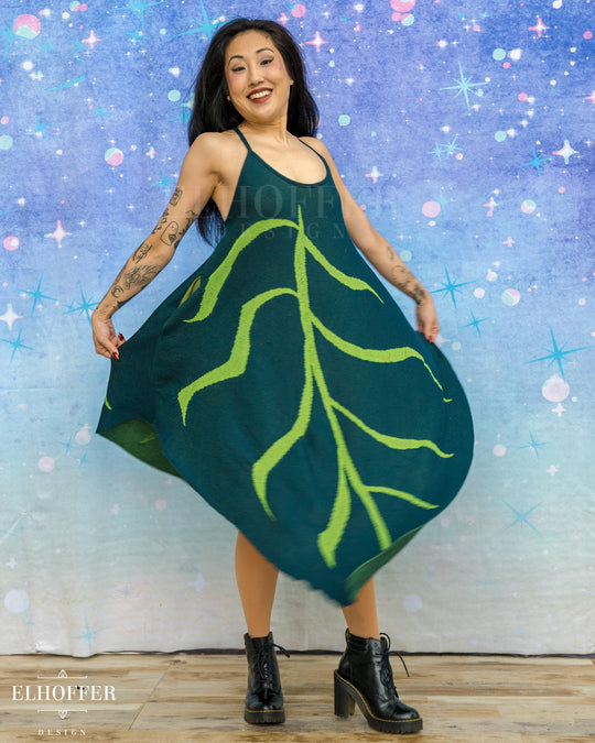 PREORDER - Pixie Tank Leaf Knit Dress - Select Your Color