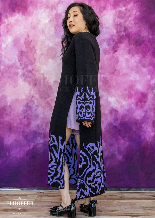 Demon Idol Unisex Sochangui Robe - Black & Purple