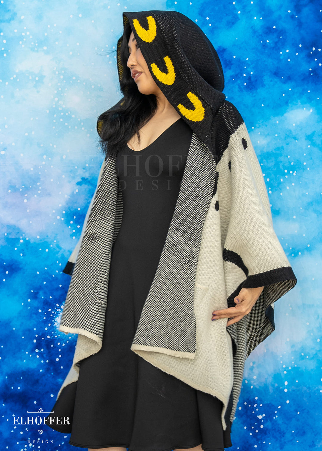 PREORDER - Sassy Magpie Hooded Poncho