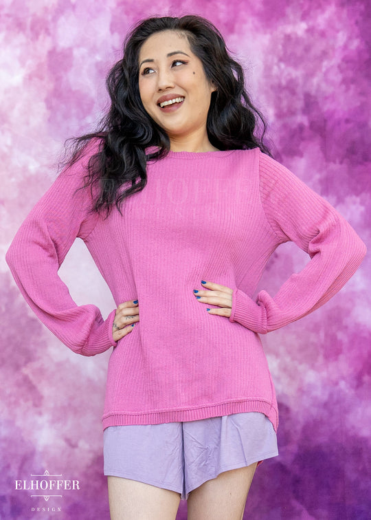 Essential Oversize Sweater - Pretty Pink