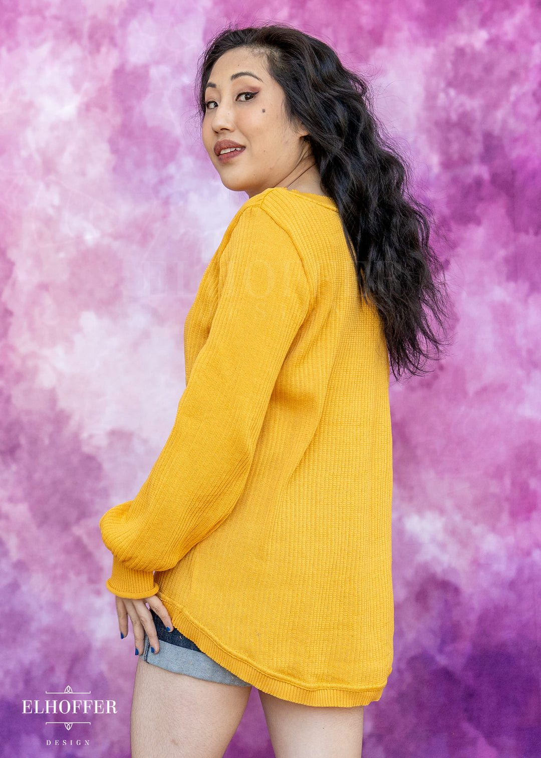 Essential Oversize Sweater - Mustard Gold