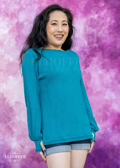 Essential Oversize Sweater - Runic Teal
