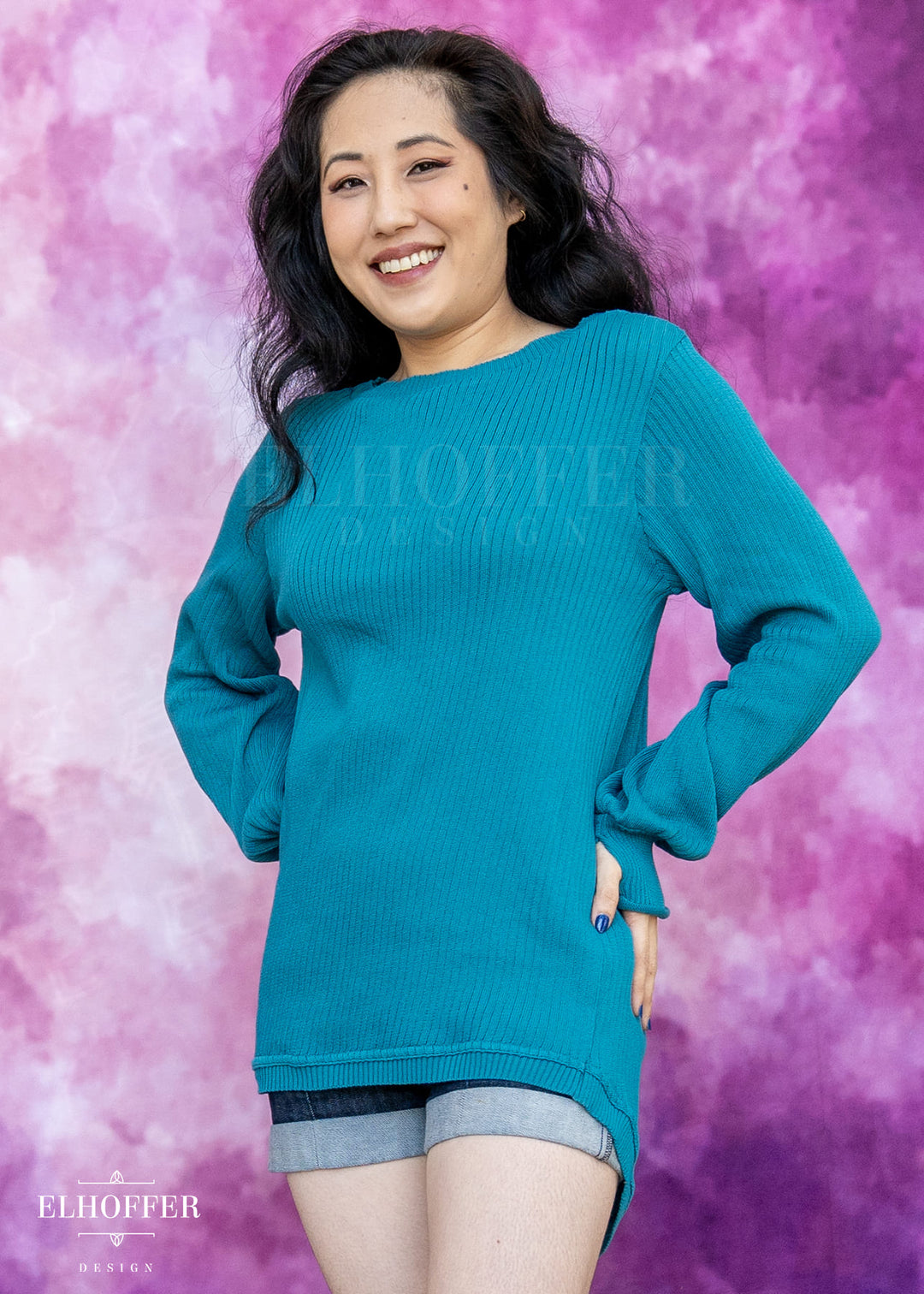 Essential Oversize Sweater - Runic Teal