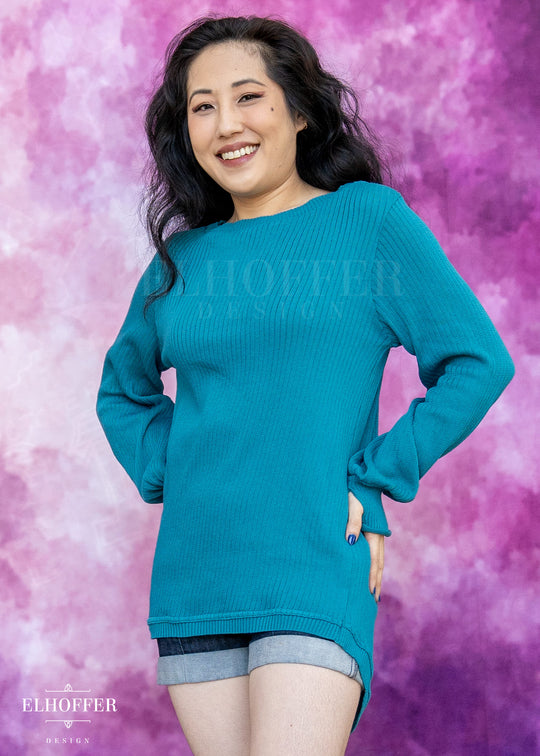 Essential Oversize Sweater - Runic Teal