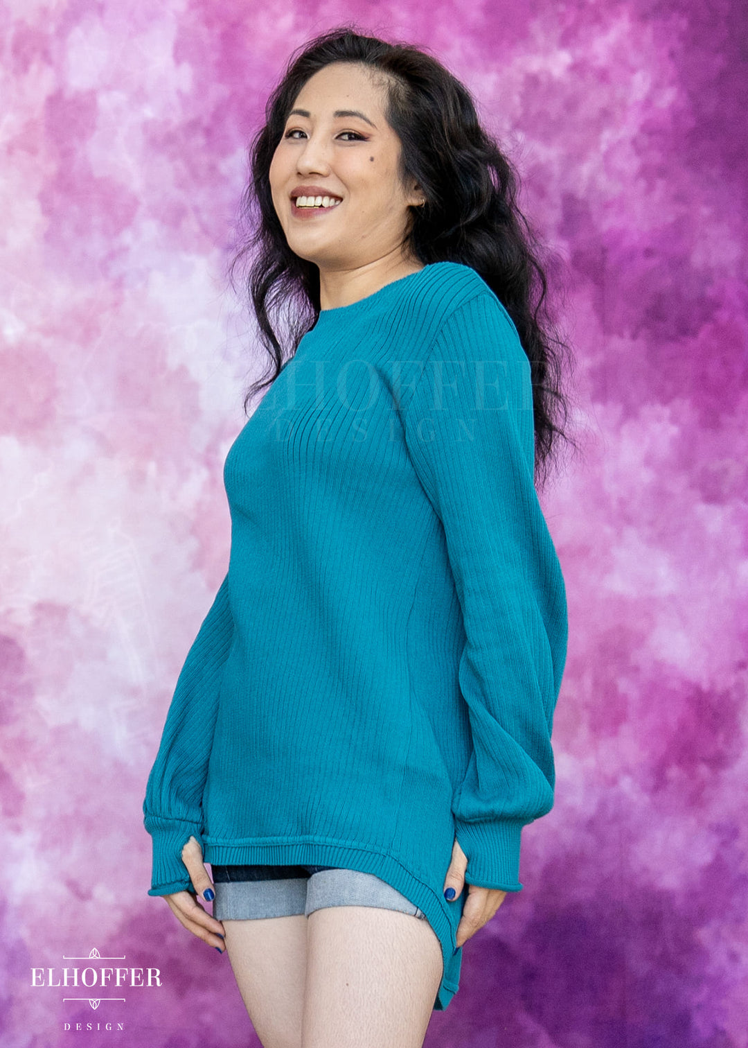 Essential Oversize Sweater - Runic Teal