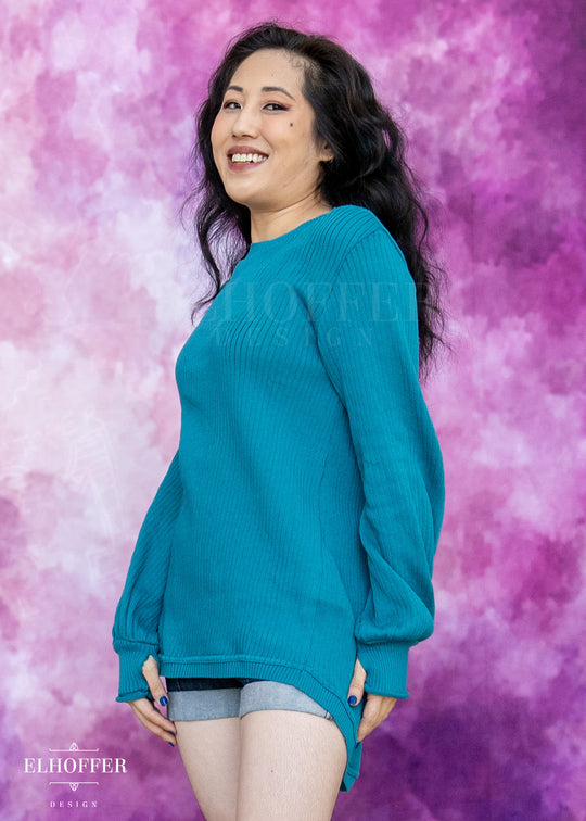 Essential Oversize Sweater - Runic Teal