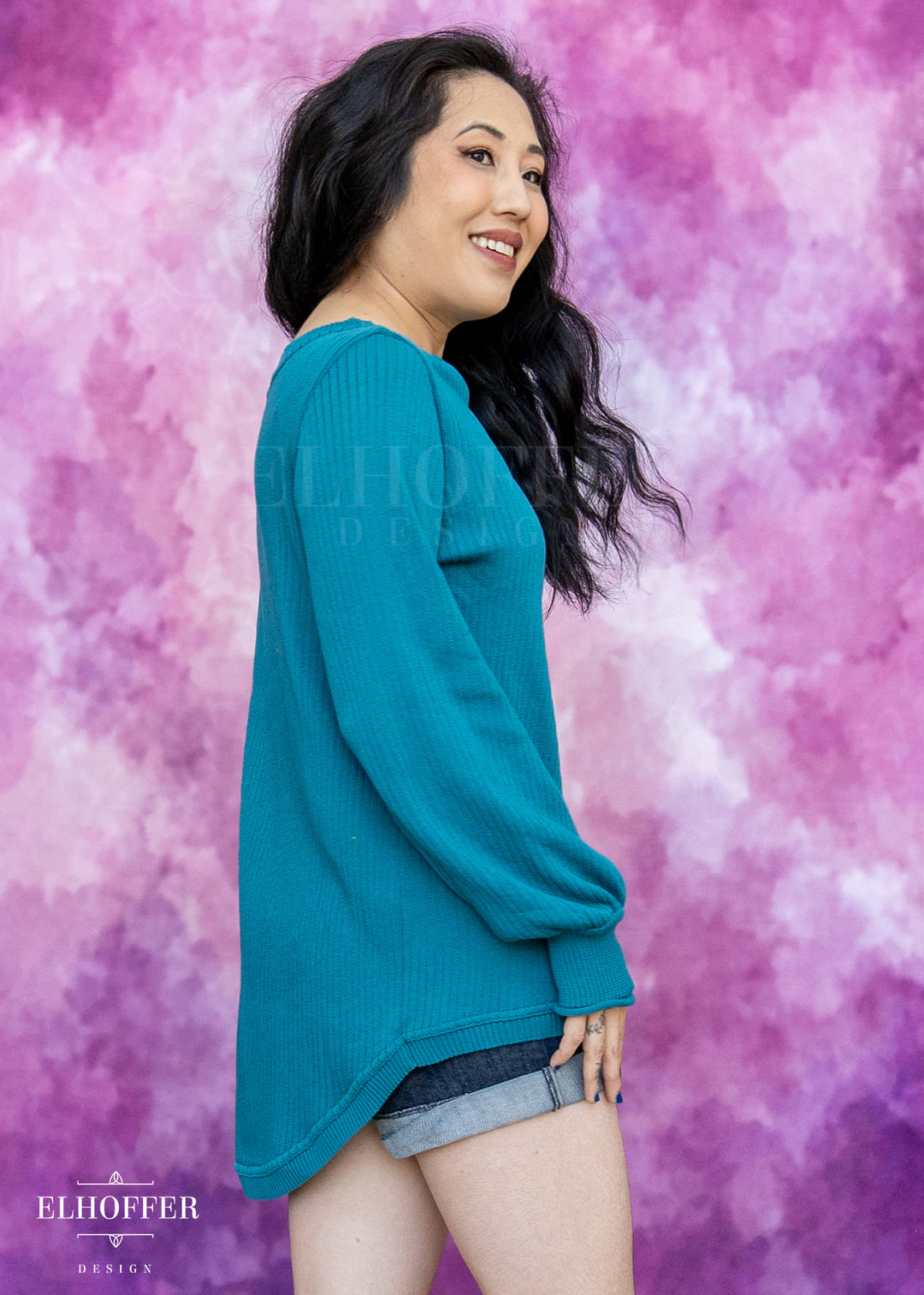 Essential Oversize Sweater - Runic Teal