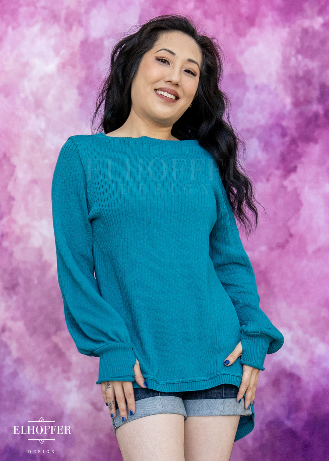 Essential Oversize Sweater - Runic Teal