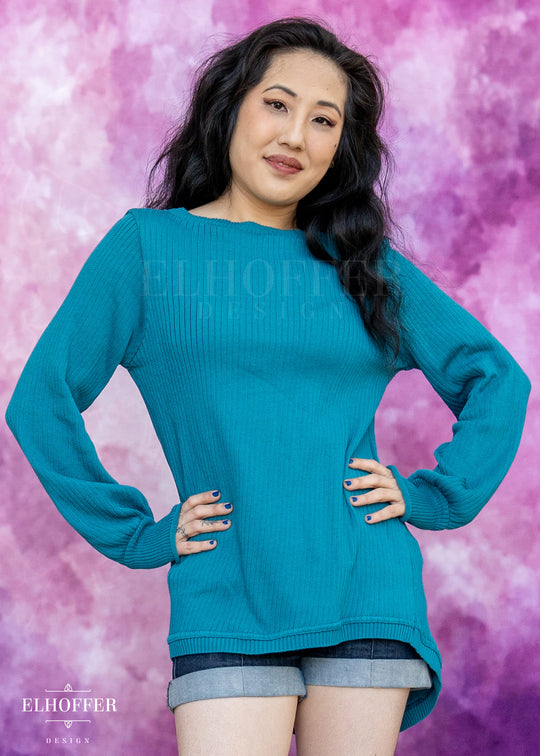 Essential Oversize Sweater - Runic Teal