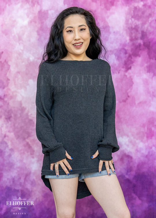 Essential Oversize Sweater - Charcoal Grey