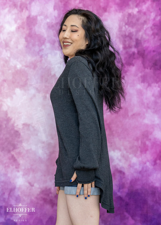 Essential Oversize Sweater - Charcoal Grey