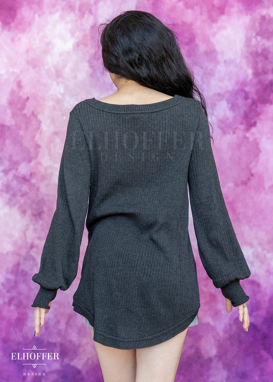 Essential Oversize Sweater - Charcoal Grey