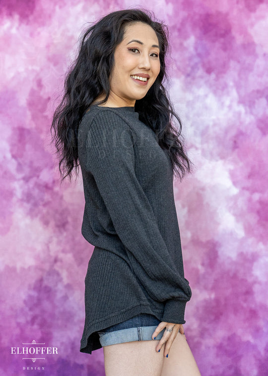 Essential Oversize Sweater - Charcoal Grey