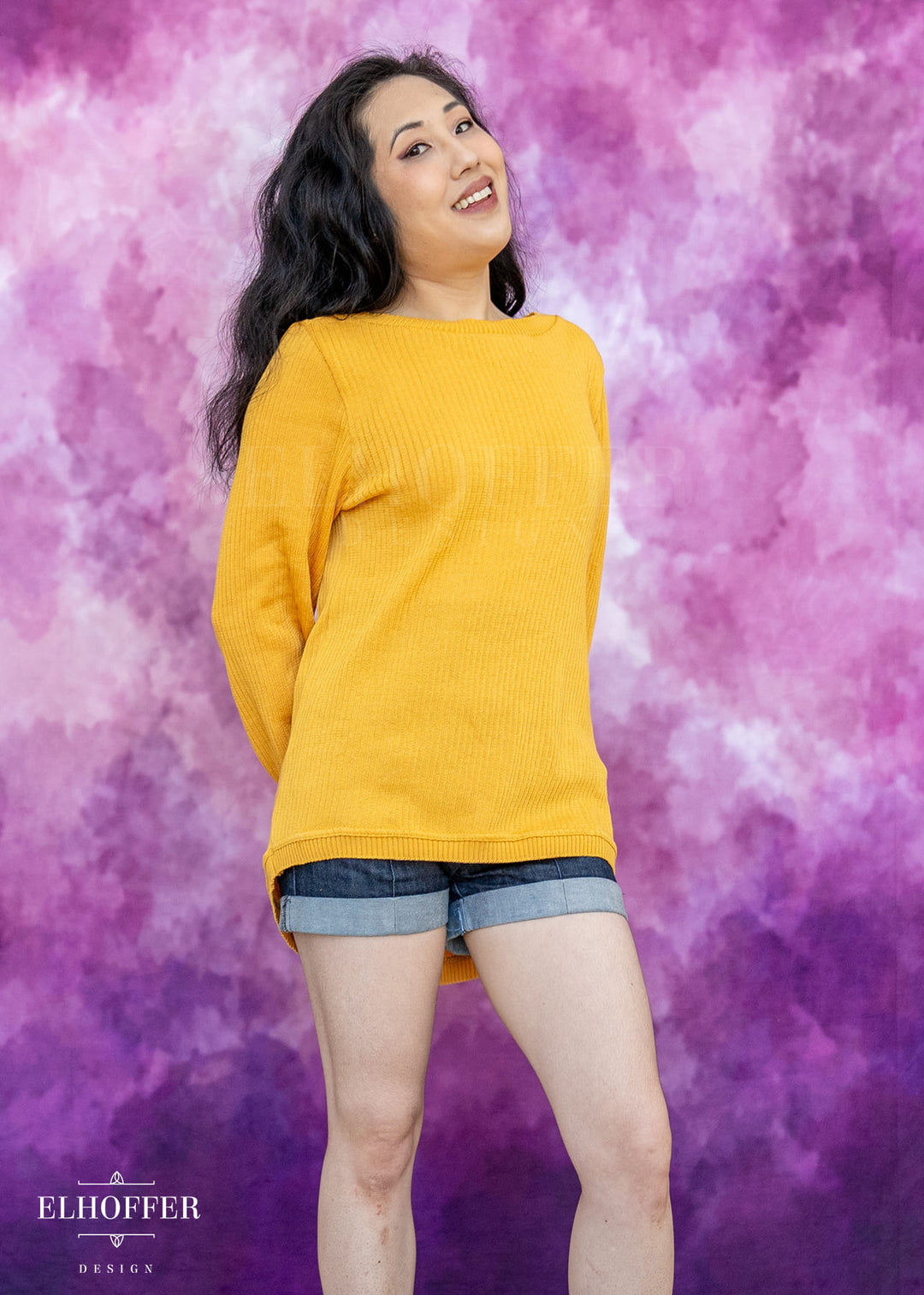 Essential Oversize Sweater - Mustard Gold