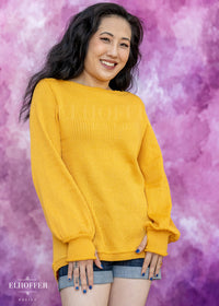 Essential Oversize Sweater - Mustard Gold