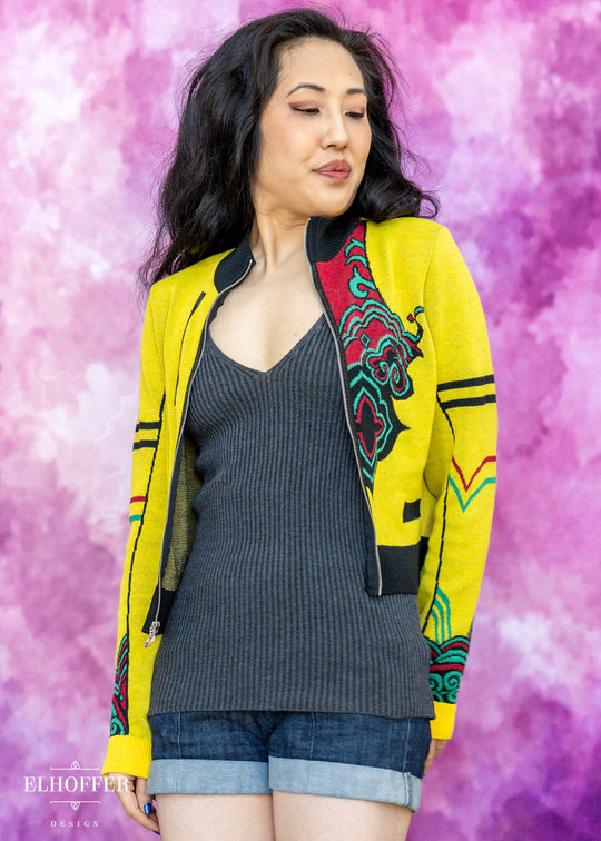 PREORDER - Popstar Royalty Zip Crop Cardi