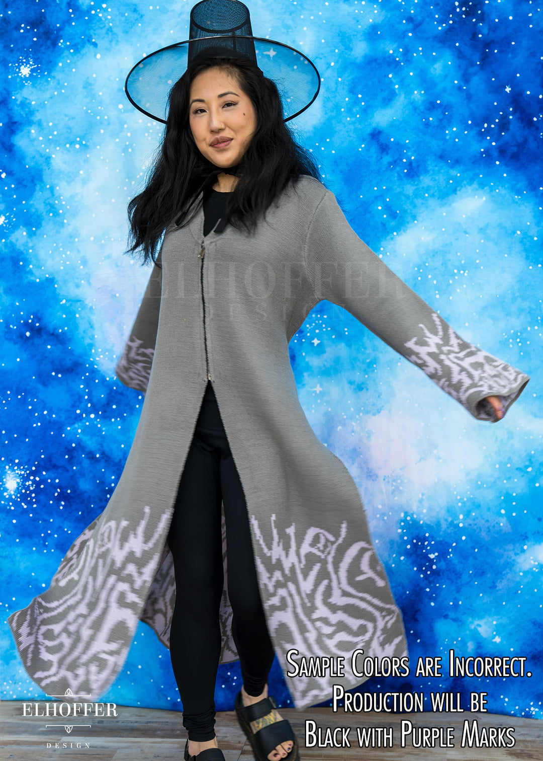 PREORDER - Demon Idol Unisex Duster - Black & Purple