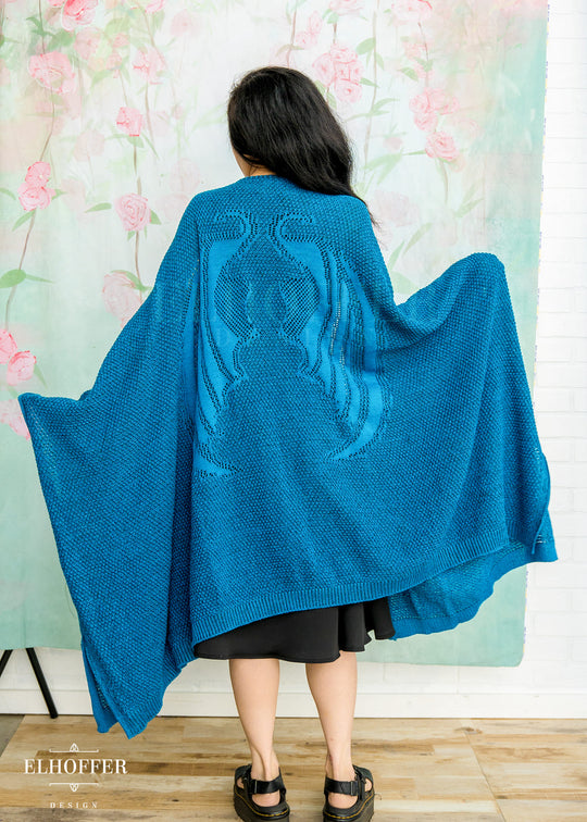 Fae of Night & Stars Knit Robe - Khaleesi Teal
