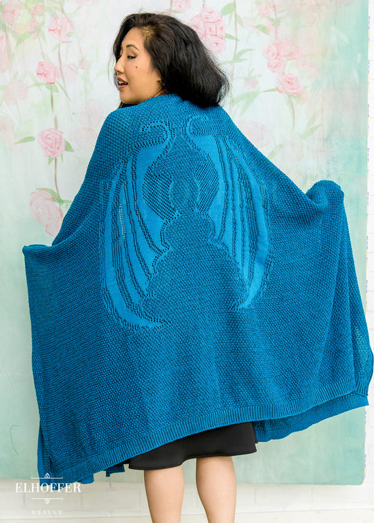 Fae of Night & Stars Knit Robe - Khaleesi Teal