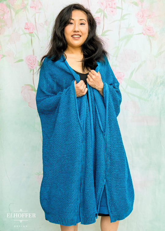Fae of Night & Stars Knit Robe - Khaleesi Teal