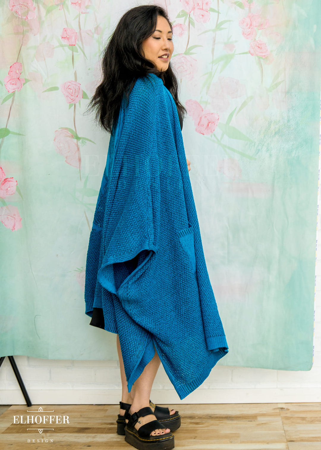 Fae of Night & Stars Knit Robe - Khaleesi Teal