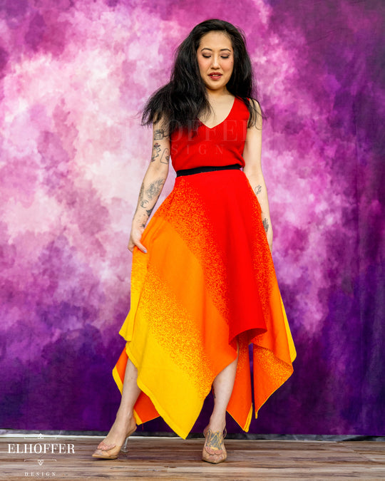 Sample Sale | Galactic Sunset Knit Skirt - L